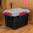 thumbnail image 5 of Sterilite 5 Gal Gasket Box, Stackable Plastic Storage Container with Lid, Black, 18 Pack, 5 of 10