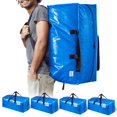 thumbnail image 1 of TAILI Heavy Duty Moving Bags, Cloth Storage Extra Large Tote Bag Container with Sturdy Zipper and Strong Handles, Blue, 4 Pack, 1 of 9