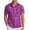Rose Chaud, variante sur Chemise à Manches Courtes Imprimée 3D pour Hommes, Chemise de Carnaval Numérique à Boutons, Chemise de Pyjama à Fermeture Éclair, Chemise de Travail à Carreaux