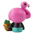 thumbnail image 5 of Ebros Furrybones Tropical Pineapple Pink Flamingo Diva Star Figurine Small 3.25", 5 of 7