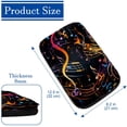 thumbnail image 4 of Musical Note Soft Furry Printed Car Armrest Pad Mat Accessory - 12.5x8.2 Inch Comfortable Armrest Accessories, 4 of 6