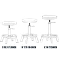 thumbnail image 2 of Bokkolik Industrial Bar Stool Swivel Chairs, Set Of 2 FS-12-S, 2 of 5