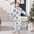 thumbnail image 6 of Somali Traditional Pattern One Piece Pajamas Soft Jumpsuit Cozy Sleep and Play Romper Zipper and Pockets 5T-6T, 6 of 8