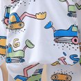 thumbnail image 6 of NOLDARES Toddler Baby Boy Clothes Print Long Sleeve Sweatshirt Tops Pants Set 2pcs Fall Winter Outfits Casual Clothing(White,3-4 Y), 6 of 7