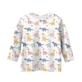 thumbnail image 4 of T Shirts Kids Girls Funny Graphic Crewneck 3/4 Sleeve Teenage Girls Tshirts Summer Comfy Cute Cartoon Casual Jogging Athletic Tops 8-9 Years Multicolor, 4 of 5