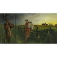 thumbnail image 3 of Jacek Malczewski 18x11 Black Modern Framed Museum Art Print Titled - Idyll, 3 of 5