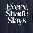 thumbnail image 3 of Instant Message - Every Shade Slays - Toddler & Youth Crewneck Fleece Sweatshirt, 3 of 6