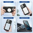 thumbnail image 6 of ELEHOLD Detachable Magnetic Wallet Case for iPhone 16e, 3-in-1 PU Leather Folio Kickstand  Card Slots Mag Safe Charging Detachable Slim Business Flip Wallet Case Cover with Card Holder,Black, 6 of 8