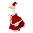 thumbnail image 5 of Cififendec Christmas 23" Porch Goose Costume Set, Red Plush Santa Cape Skirt with Antler Hat Costume for Courtyard Goose Statue Dressing, 5 of 6