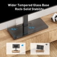 thumbnail image 5 of MountFTV Universal Table Top TV Stand for 32 - 70" Flat Screen TVs, Holds up to 88lbs, Max 400x400mm, 9 Height Adjustable Swivel Tabletop TV Stand Mount with Alloy Steel Glass Base, 5 of 8