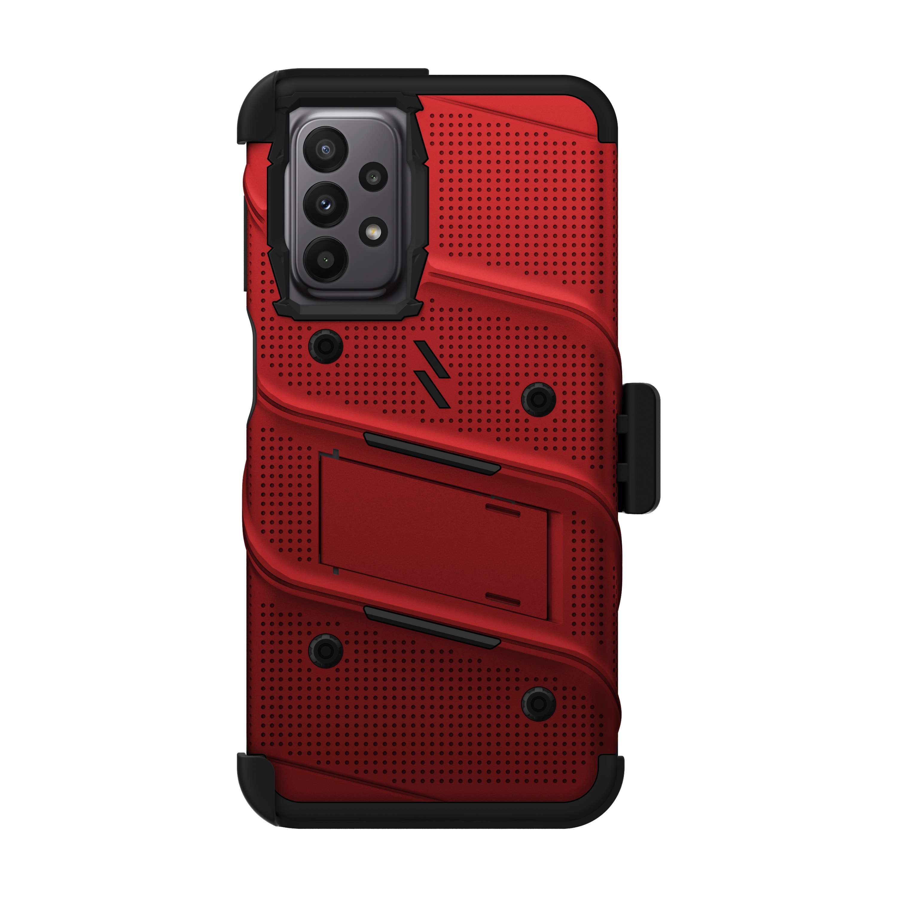 ZIZO BOLT Bundle for Galaxy A23 5G Case with Screen Protector Kickstand Holster Lanyard - Red