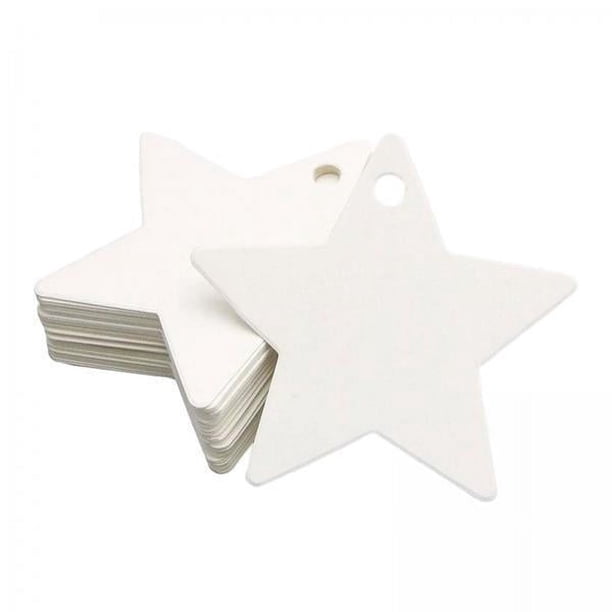 5x 100 Etiquetas de Regalo en Forma de Estrella, Etiquetas Colgantes en con Agujero, Decoración Del Hogar, Manualidades, Etiquetas de Estrellas 5 piezas