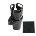 thumbnail image 1 of WREESH Car Cup Holder Expander Adapter, Vehicle-Mounted Water Cup Drink Holder Multifunctional, 360 Degrees Rotating Car Dual Cup Mount -Adjustable Stand Expander, 1 of 1