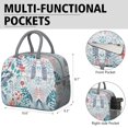 thumbnail image 6 of Womens Pioneer Flower Floral Print Pattern Lunch Box for Work,Insulated Lunch Bag for Women,Loncheras Para Mujer,Leakproof Adult Lunch Bag for Work,Beach,Travel,Picnic,Camping, 6 of 7