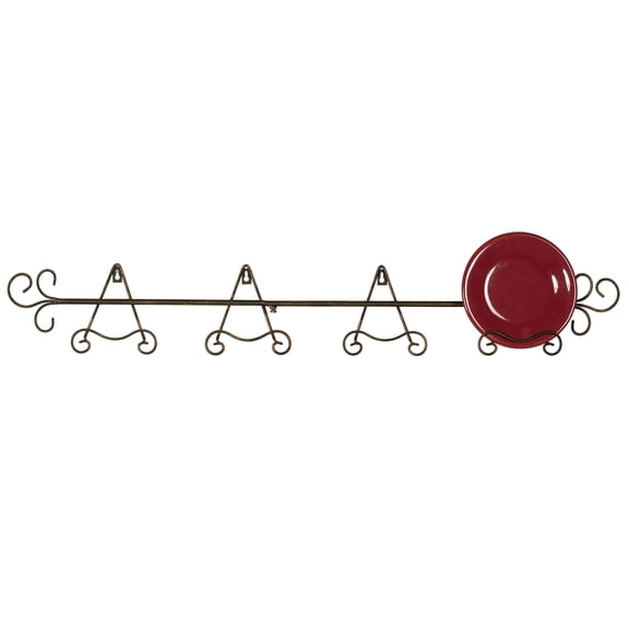 Galla Petite Plate Rack Antique Bronze 4 Plate