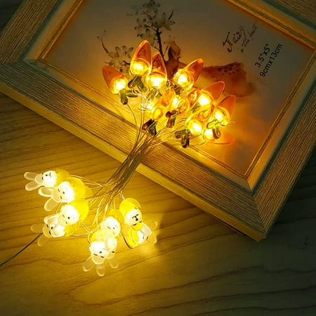 

Cute Rabbit String Lights Bunny Fairy Lights 6.6FT 20 LED Battery Warm White Night Light Outdoor Indoor Rabbit Carrot Twinkle Light Wall Home Dﾃｩcor for Bedroom Wedding Birthday Party Garden