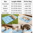 thumbnail image 3 of Dog Cooling Mat Pet Cooling Bed Mat for Dog Cat Snowflake Design Waterproof Summer Indoor Cooling Pad for Small Medium Large Dogs S (20×16"), 3 of 7