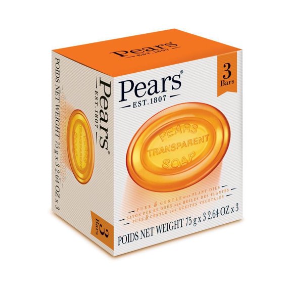Pears Savon Transparent Soin Doux (3 Barres)