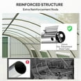 thumbnail image 4 of Outsunny Tunnel Greenhouse w/ Doors and Windows, 19.7' x 10' x 6.6', White, 4 of 9