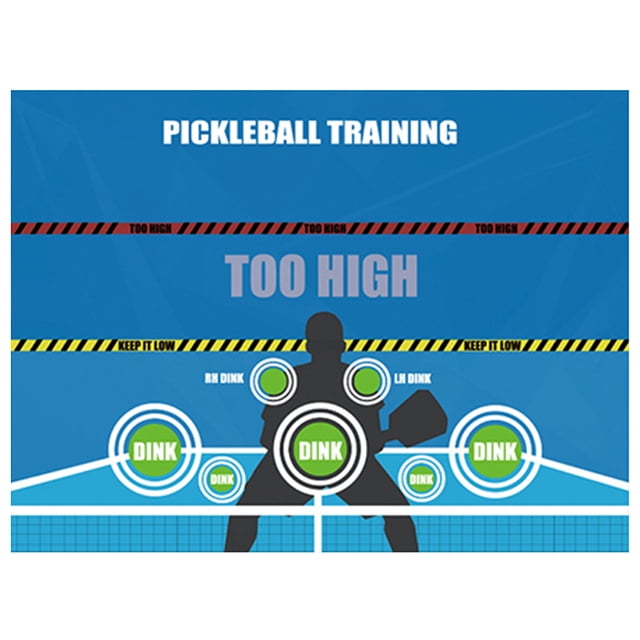 FLhrweasw Pickleball Dink Pad Pickleball Póster Entrenamiento Tapete para Entrenamiento Pickleball Dink