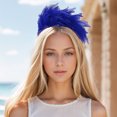 thumbnail image 2 of Unique Bargains 1 Pc Headband Feathers Hair Accessories for Women Blue, 2 of 5
