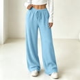 thumbnail image 5 of LUVDA Soft Ribbed Knit Relaxed Fit Pants for Women Fall Winter Gentle Casual Comfort, 5 of 8