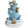thumbnail image 1 of 32 decoraciones de pastel de oso con estrellas, decoraci&oacute;n de pastel de perlas para decoraci&oacute;n de pastel para ni&ntilde;o y ni&ntilde;a, baby shower, decoraciones de fies, 1 of 6