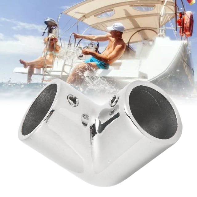 EBTOOLS Sturdy Boat Hand Rail With Fine Polishing And Right Angle Stainless Steel Connector
