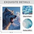 thumbnail image 3 of Diamond Art Kit for Adults, Wild Wolf Mountain Landscape Diamond Painting for Adults Beginners, 5D DIY Diamond Art Painting Kits, Colorful Diamond Painting Craft for Home Decor 12x16, 3 of 7