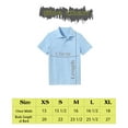 thumbnail image 5 of Zfeel Kids Polo, Soft Cotton-Poly Pique, Uniform Top for Boys & Girls, Light Blue, XXS, 5 of 5