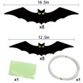 thumbnail image 2 of 16 Uds. Murciélago negro colgante versátil Halloween impermeable decoración de césped interior al aire libre, 2 of 9