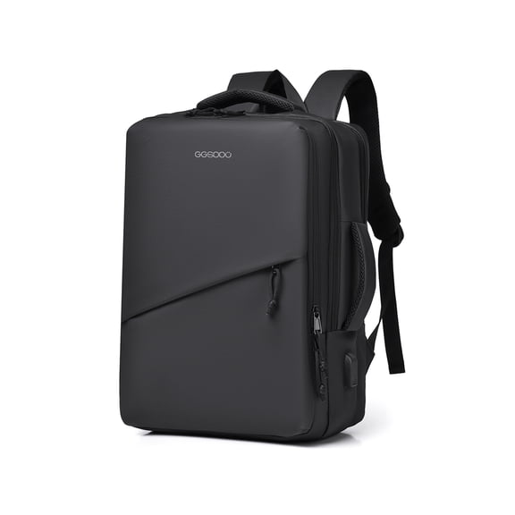 Laptop Backpack, Fits up to 17.3 inch Laptop, Water Resistant Business Travel Bag with USB Port, Wet‑Dry Separation & Compression Straps