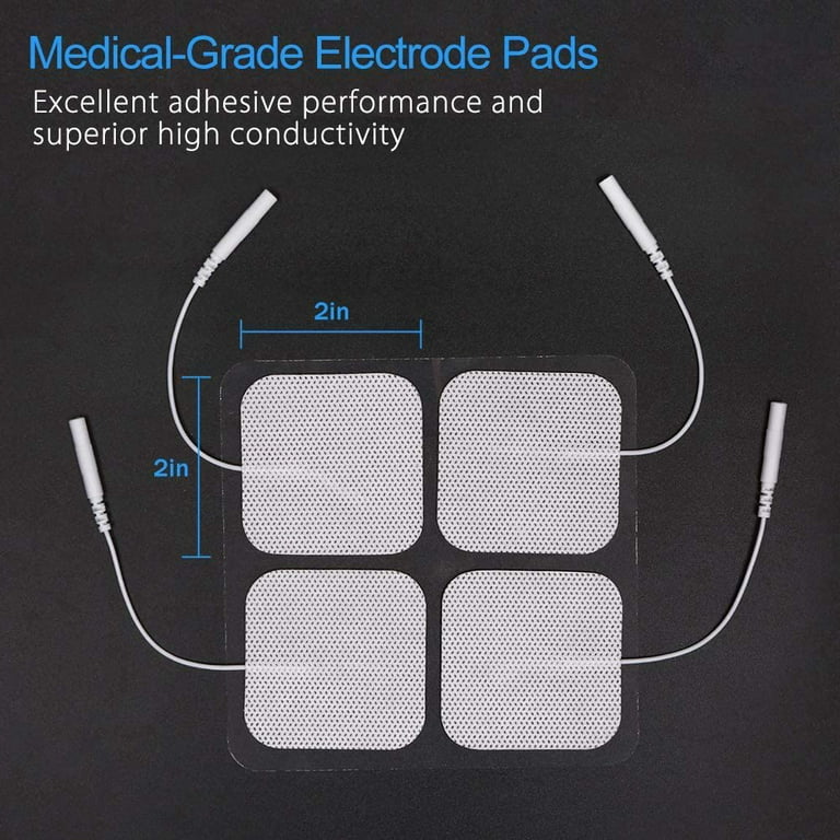 TENKER TENS Unit Replacement Pads 2x2 Reusable Electrode Pads - 20PCS 3rd  Gen Latex-Free Self-Adhesive Electrotherapy Patches for Muscle Stimulator