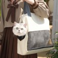 thumbnail image 2 of Bolso portátil para gatos, tela Oxford, transpirable, de viaje para mascotas, bolso de transporte para perros y gatos, 2 of 8