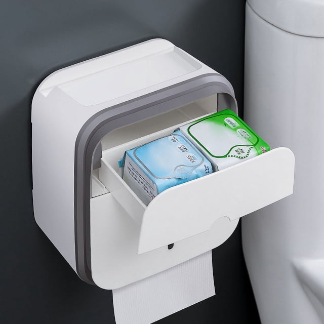 Soporte para caja de pañuelos montado en la pared,Caja de pañuelos montada en la pared Soporte para caja de pañuelos Caja dispensadora de pañuelos Instalación sin esfuerzo