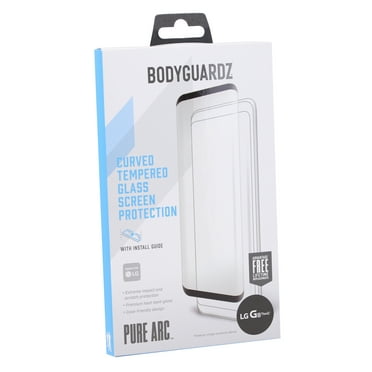 BodyGuardz Pure ARC Curved Glass Screen Protector for LG G8 ThinQ - Black