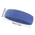 thumbnail image 3 of Stretchy Cotton Terry Sweat Wicking Sports Headbands Non Wide Knit Workout Hair Bands Moisture Absorbing Athletic Head Wraps for Running Cycling Yoga Gym Outdoor Exercise, 3 of 8