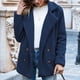 thumbnail image 1 of Puntoco Mujeres Damas Chaqueta Caliente Invierno Sólido Turn Coat Down Collar Lambswoo Outerwear Liquidación Puntoco Puntoco-1201, 1 of 9