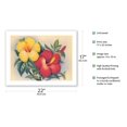 thumbnail image 2 of Hawaiian Hibiscus - Hawai’i State Flower - Vintage Hawaiian Airbrush Art by Eve Hawaii c.1940s - Bamboo Fine Art 290gsm Paper (Unframed) 17x22in, 2 of 4