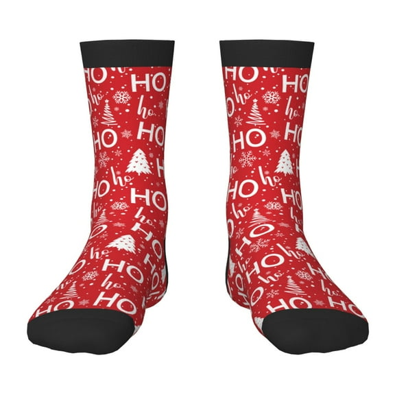 Naloa Christmas Hohoho Kids Socks Unisex Kids and Toddlers' Crew Socks, ,1 Pairs