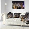 thumbnail image 3 of Designart Dubai Marina View at Night - Cityscape Throw Pillow - 12x20, 3 of 5