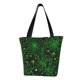 thumbnail image 1 of Disketp Green Bright Web with Spiders for Women’s Casual Shoulder Tote Bag Cross-body Handbags for Shopping, Travel and Daily Use, 1 of 6