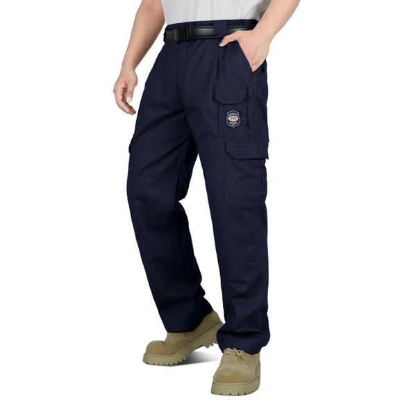 BOCOMAL Men's FR Cargo Pants Midweight 7.5oz (7 Pockets) Multi-Pockets FR Pants