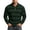Army Green, variant on Zysthvn Golf Long Sleeve Shirts for Men Striped Casual Polo Mens Tees Button Comfy Turn Down Collar Vintage Tops