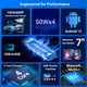 thumbnail image 4 of Haudio Car Accessories estéreo de coche HD de doble DIN de 7 pulgadas con Carplay y Android Auto, 2 receptores de audio 64G para coche con control por voz, cámara de respaldo, Bluetooth, navegación GP, 4 of 5