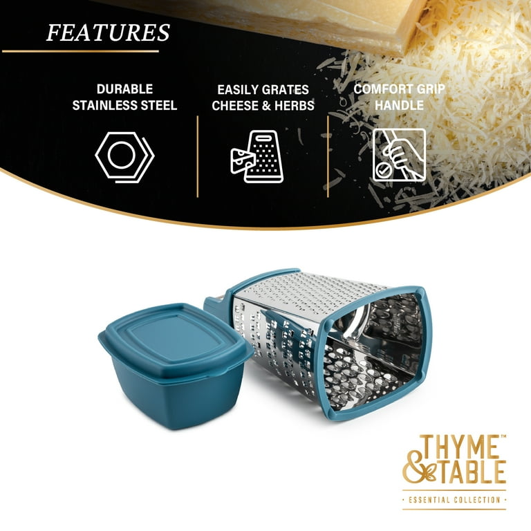 Thyme & Table Stainless Steel Four Sided Box Grater, 2 Piece