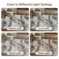 thumbnail image 7 of ODIKA 4'x6' Ultra-Soft Area Rug, Graffiti Marbled Grey Featuring Flowing Streaks Gradient Blend None Washable, Bare feet friendly, Silk-Touch for Bedroom Home office, 7 of 7