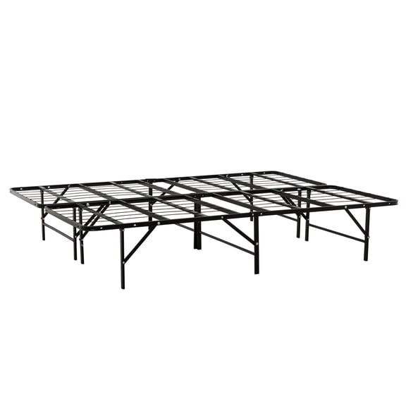 Miekor Furniture Metal Platform Bed Base - Cal King Size Mattress Foundation Bed Frame, Black 98256