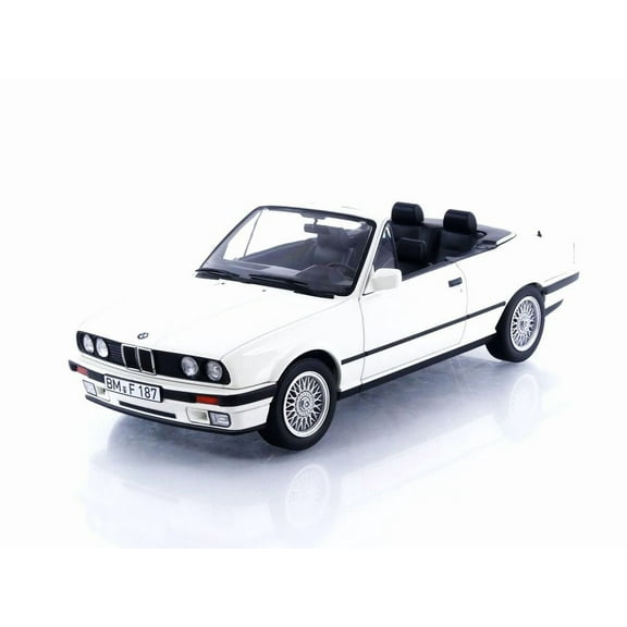 1991 BMW 325i Cabriolet Alpine White 1/18 Diecast Model Car by Norev