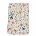 thumbnail image 2 of Pink Spring Floral Kitchen Towels Set of 1, Elegant Pastoral Flowers Butterflies Rustic Absorbent Dish Towels for Kitchen, Microfiber Hand Towel, Quick Drying Tea Towel Decorative Dishcloths, 2 of 7